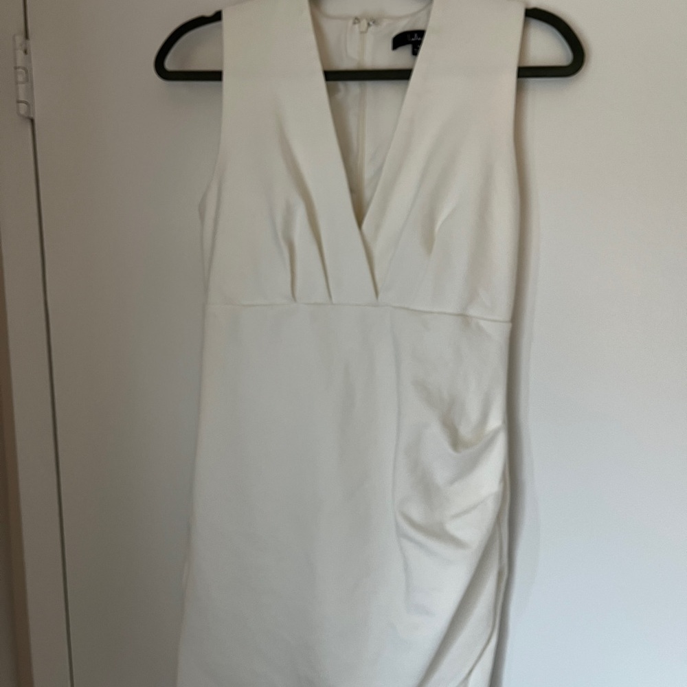 Lulus Cocktail Hour Ivory Wrap Dress View 2